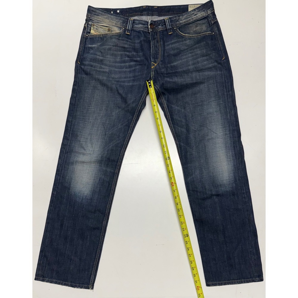Diesel‎ Viker Mens Straight Leg Jeans Dark Wash Blue Denim Made in Italy W38 L32